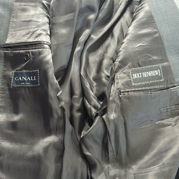 Canali Blazer Mens 50 Wool Two Button Sport Coat Jacket Holt Renfrew (Read) - Picture 3 of 8